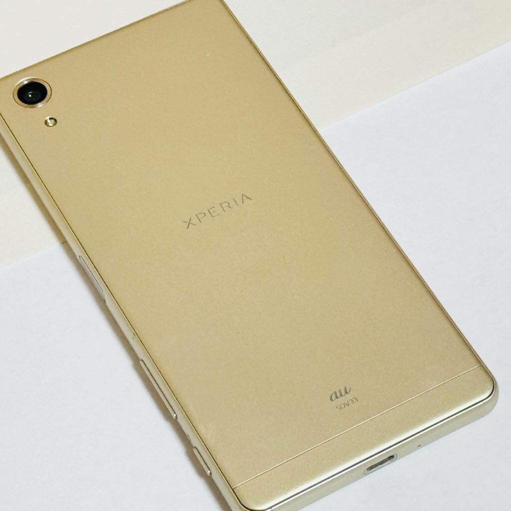 【動作良好】 XPERIA X Performance SOV33 ソフトバンク au KDDI sony スマホ android ライムゴールド ライム イエローの画像2