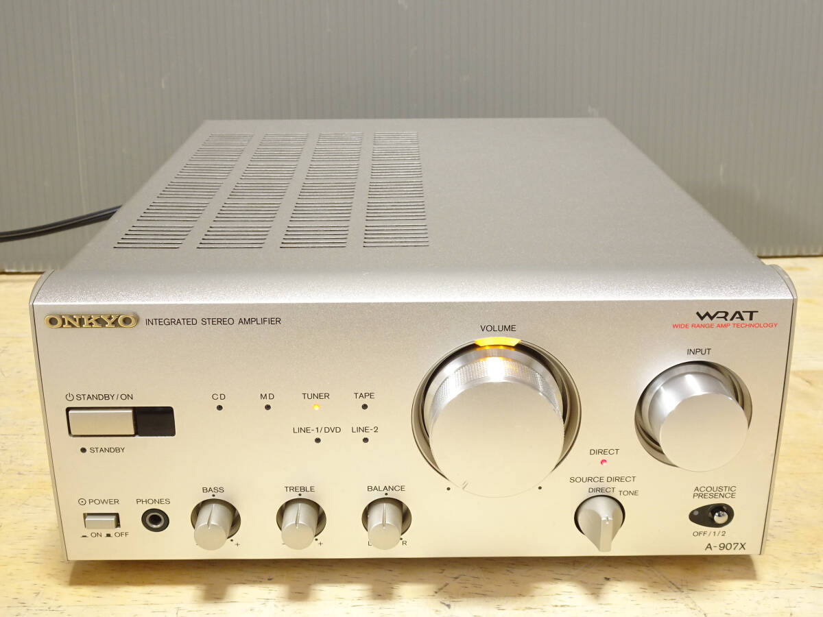 ONKYO A-907X 高音質プリメインアンプ INTEC205 美品_画像1