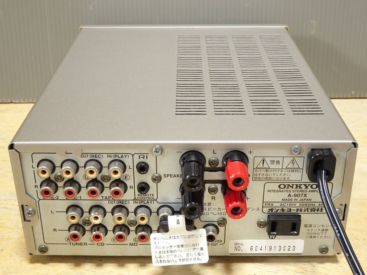 ONKYO A-907X 高音質プリメインアンプ INTEC205 美品_画像4