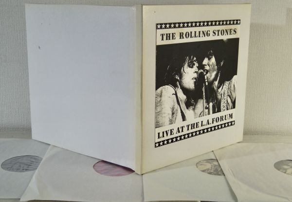 ★★ROLLING STONES【LIVE AT THE L.A. FORUM】Vintage Bootコレクターズ盤4LP★★BOX箱入りカラー盤_画像4
