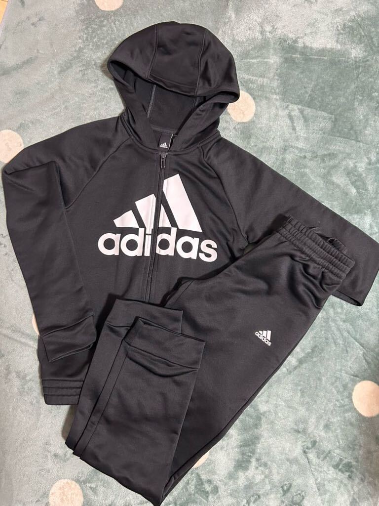  Adidas с капюшоном . джерси *adidas Parker верх и низ в комплекте 150 размер спорт одежда 