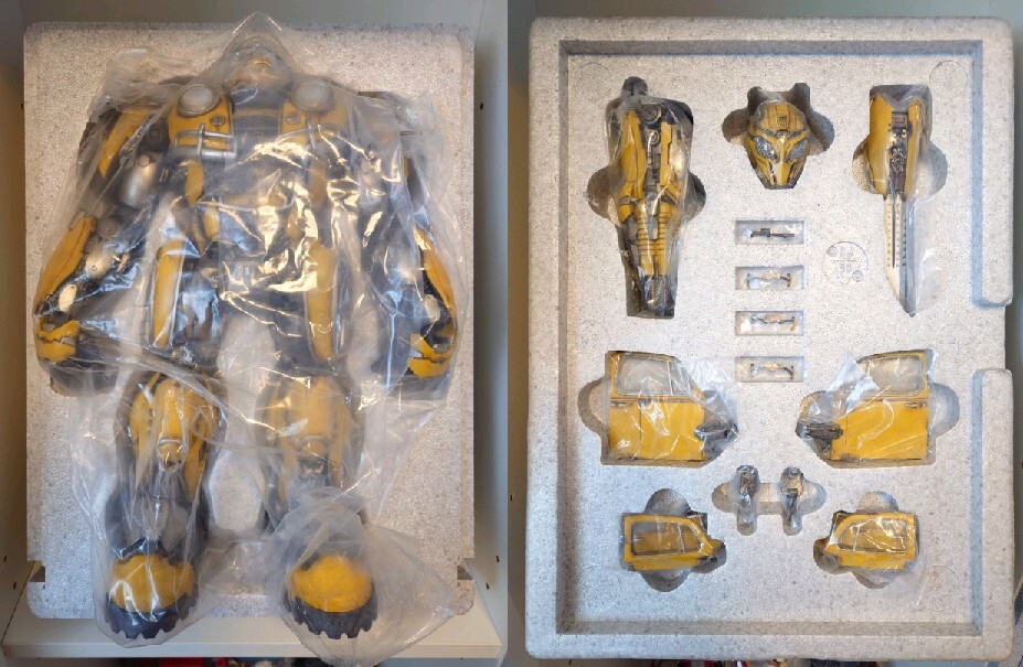 【開封品】 ThreeA BUMBLEBEE バンブルビー 全高約36cm プレミアム スケール コレクティブル フィギュア 3A トランスフォーマー Threezero_画像7