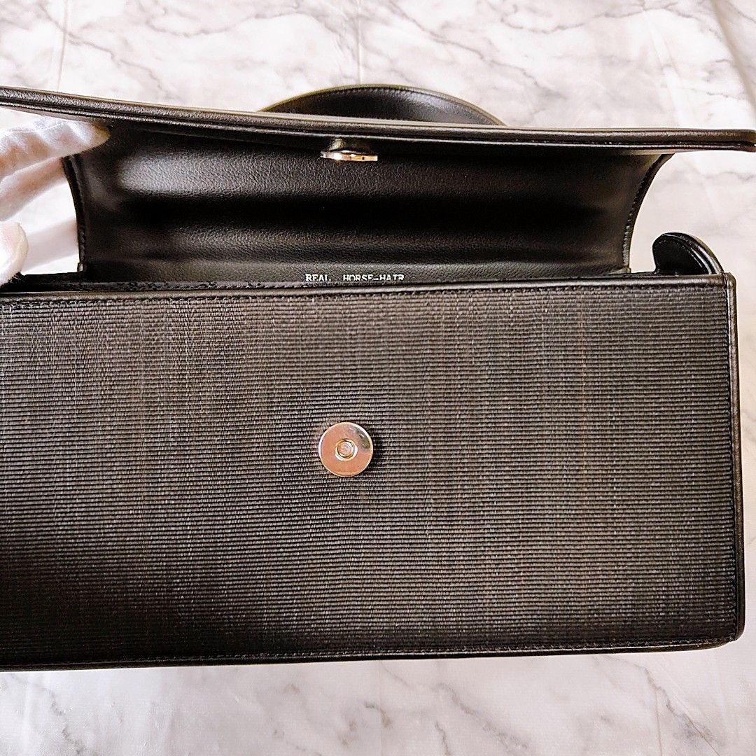 美品】GONDOLA リアルホースヘアー ハンドバッグ ショルダー2way 美品】GONDOLA リアルホースヘアー ハンドバッグ ショルダー2way