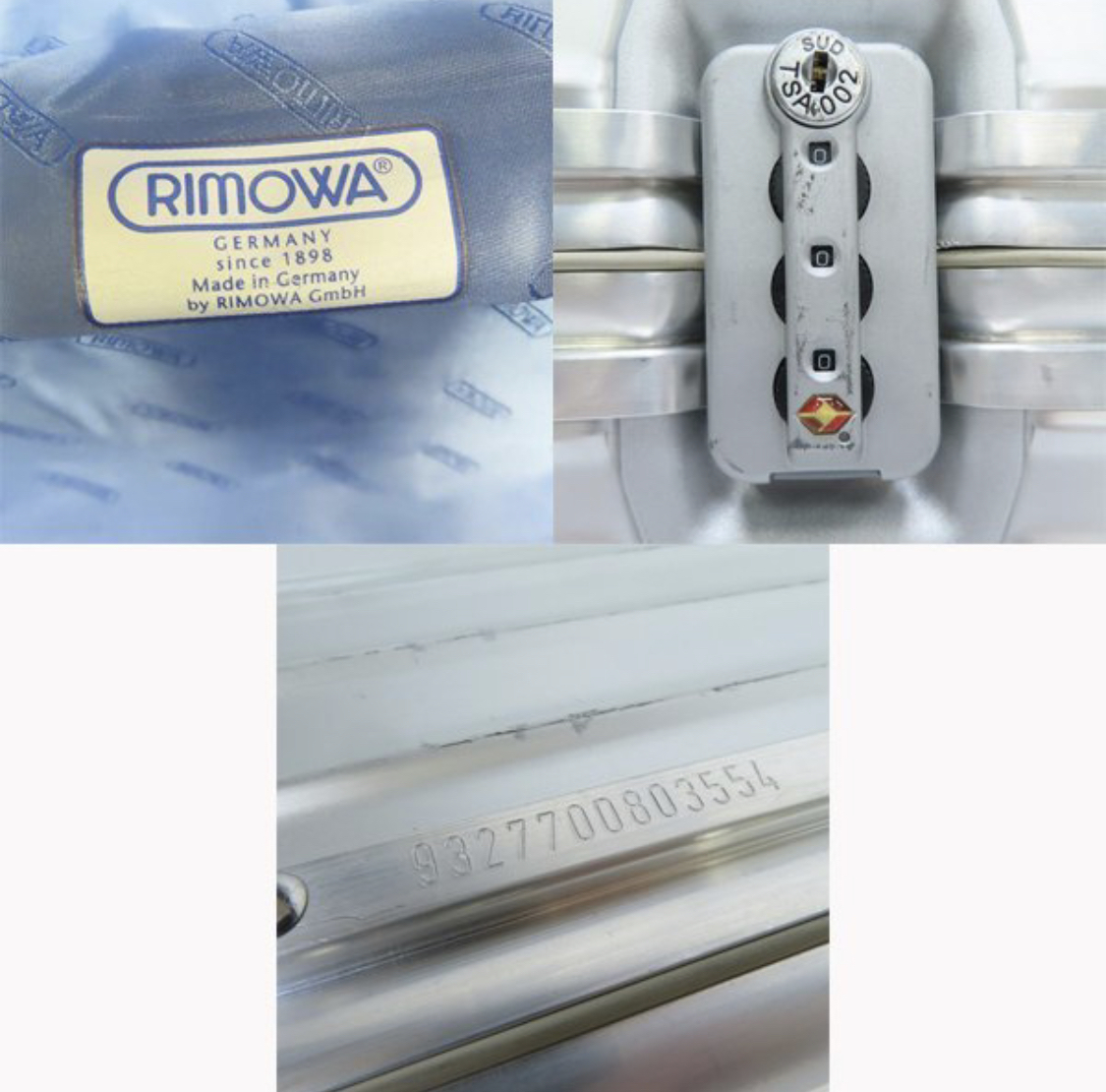 RIMOWA/リモワ TOPAS/トパーズ キャリーケース 4輪マルチホイール 932.77.0 同梱の画像7