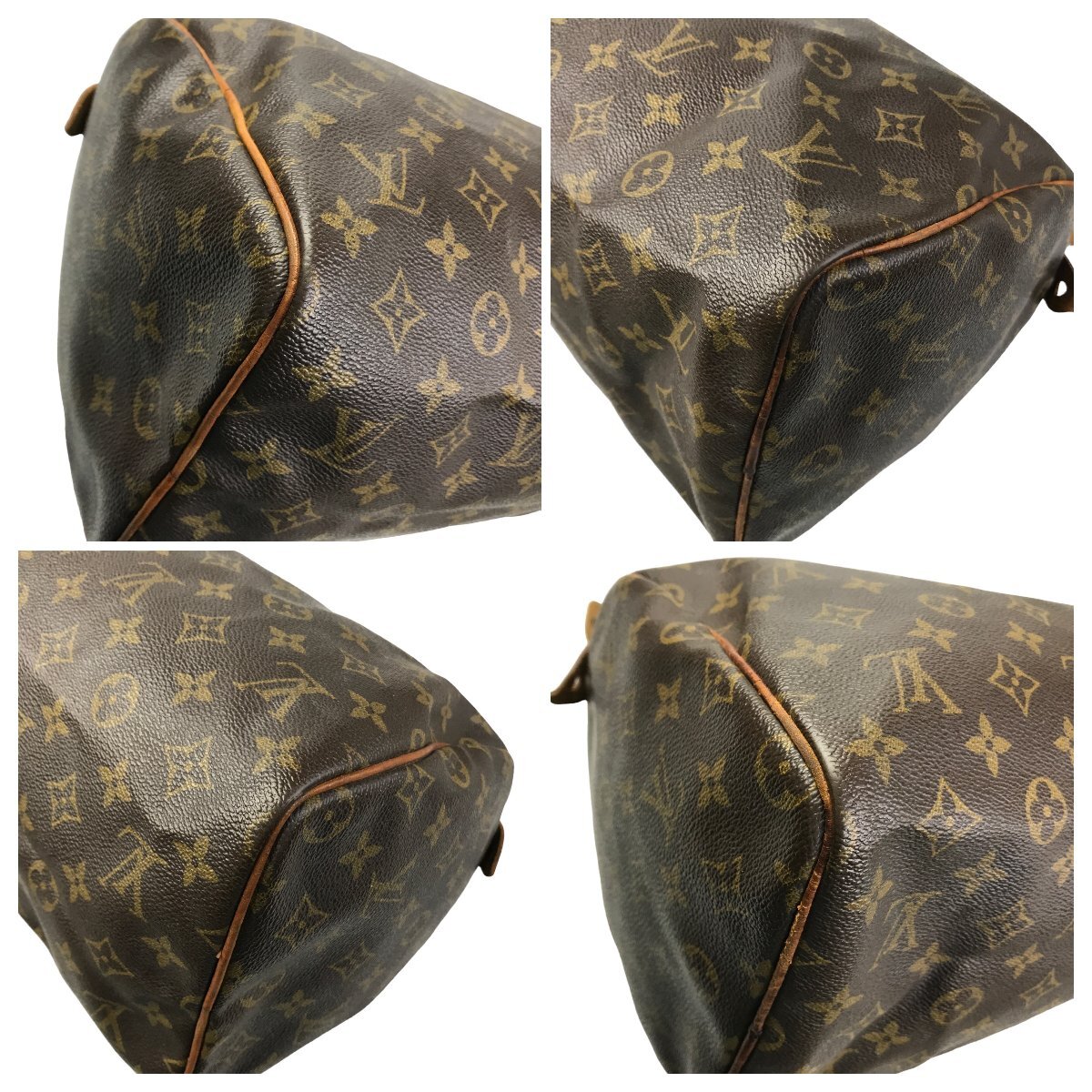 【1円～】 ルイヴィトン Louis Vuitton バッグ ハンドバッグ ボストンバッグ スピーディ30 M41526 SA モノグラム レザー ブラウン 中古の画像10