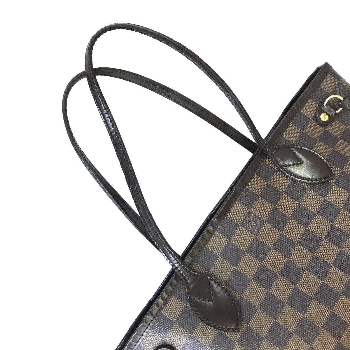 【中古】ルイヴィトン LOUISVUITTON バッグ トートバッグ ネヴァーフルPM N51109 MB2078 レザー ブラウン ダミエ 中古の画像5