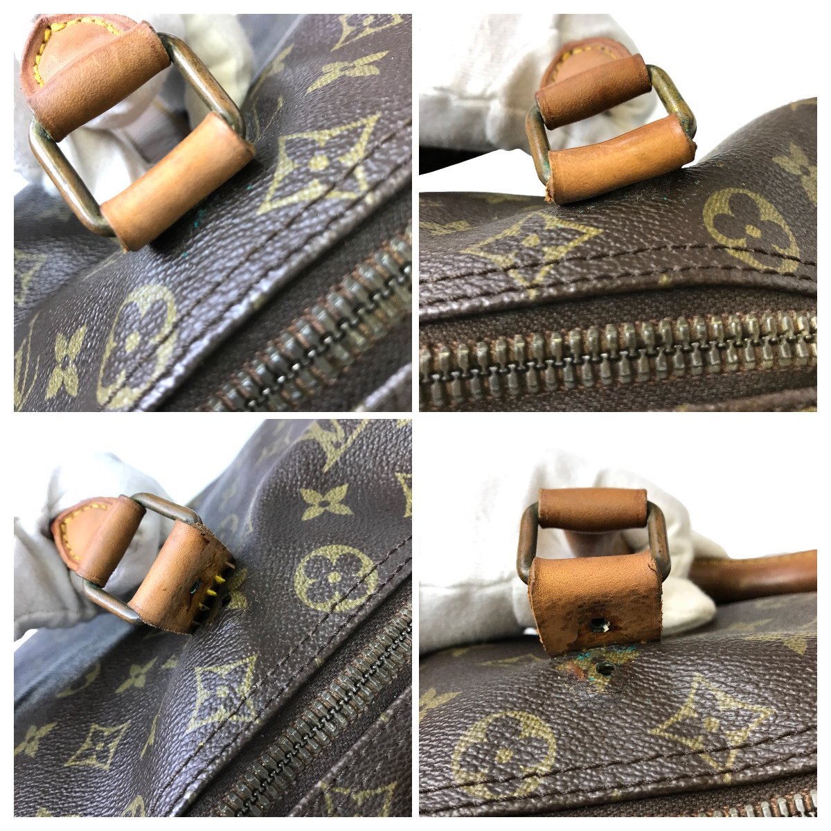 【1円～】 ルイヴィトン LOUIS VUITTON バッグ ボストンバッグ キーポル50 モノグラム M41426 841 レザー ブラウン ゴールド金具 中古の画像9