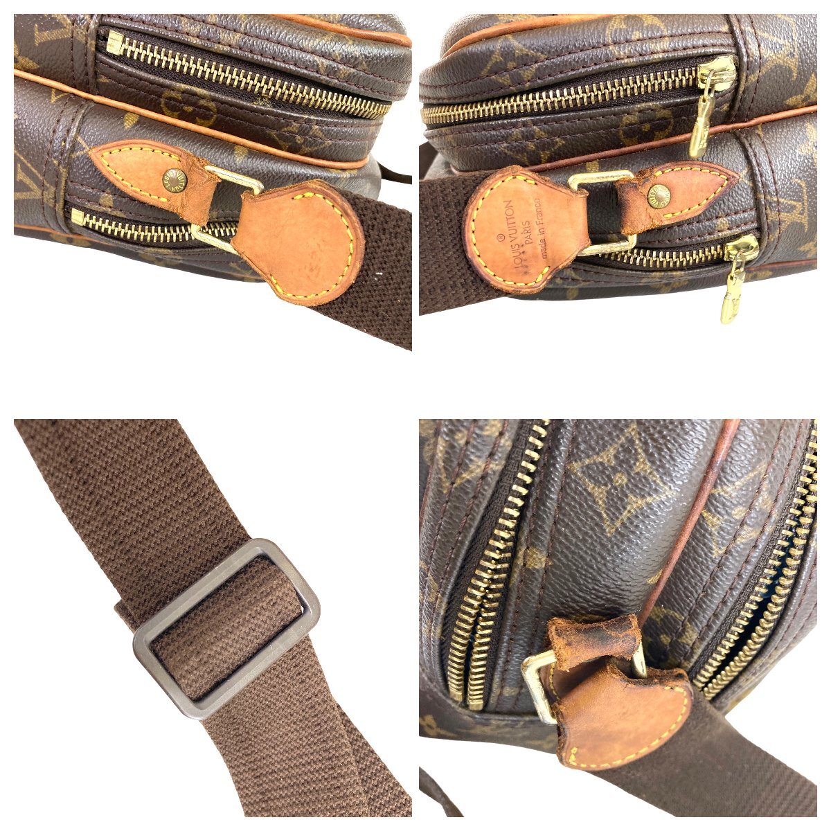 【1円～】ルイヴィトン LOUIS VUITTON バッグ ショルダーバッグ リポーターPM M45254 SP0060モノグラム ブラウン 中古の画像9