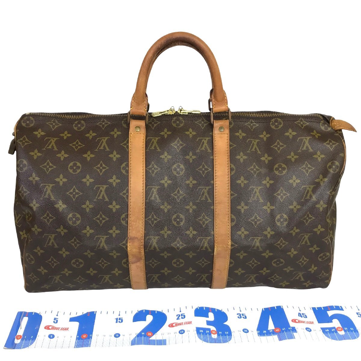 【1円～】 ルイヴィトン LOUIS VUITTON バッグ ボストンバッグ キーポル50 モノグラム M41426 824レザー ブラウン ゴールド金具 中古の画像4