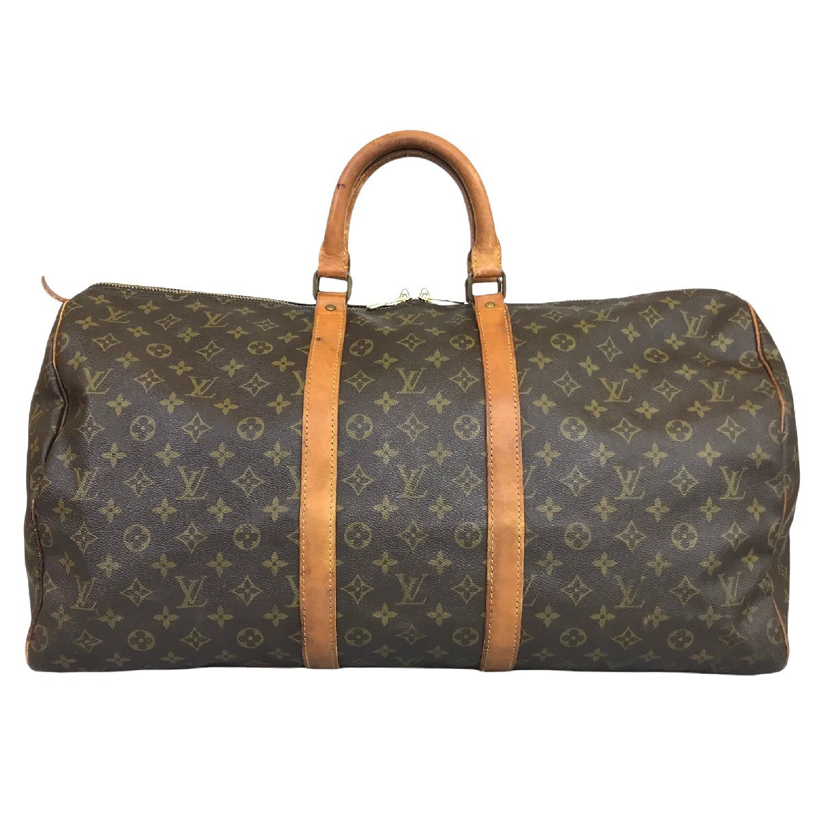 【1円～】 ルイヴィトン LOUIS VUITTON バッグ ボストンバッグ キーポル50 モノグラム M41426 SD レザー ブラウン ゴールド金具 中古の画像1