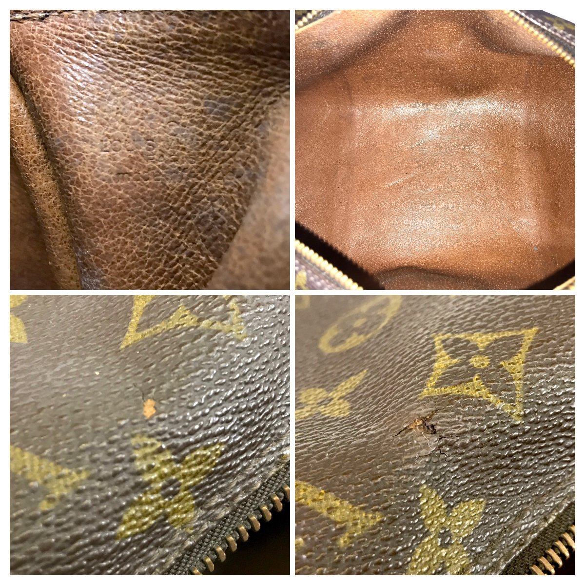 【1円～】ルイヴィトン Louis Vuitton バッグ ハンドバッグ ボーリングバッグ モノグラム パピヨン30 M51365 ブラウン 中古の画像9