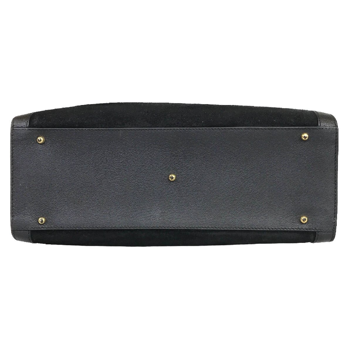 【1円～】グッチ GUCCI バッグ ハンドバッグ トートバッグ バンブー スエード ブラック 002 1186 0260 中古の画像6