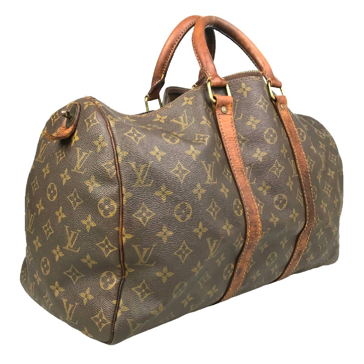 1円～ ルイヴィトン LOUIS VUITTON バッグ ボストンバッグ キーポル45 USA限定 モノグラム M41428 レザー ブラウン 中古_画像2