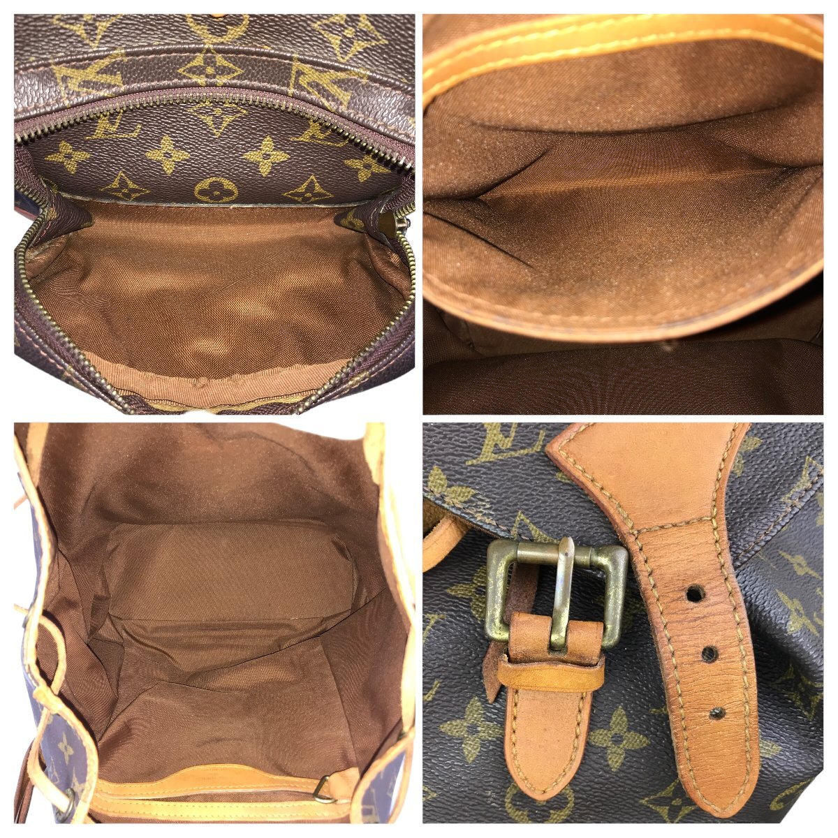 1円～ ルイヴィトン LOUIS VUITTON バッグ リュックサック バックパック モノグラム モンスリGM M51135 TH0915 レザー PVC 中古