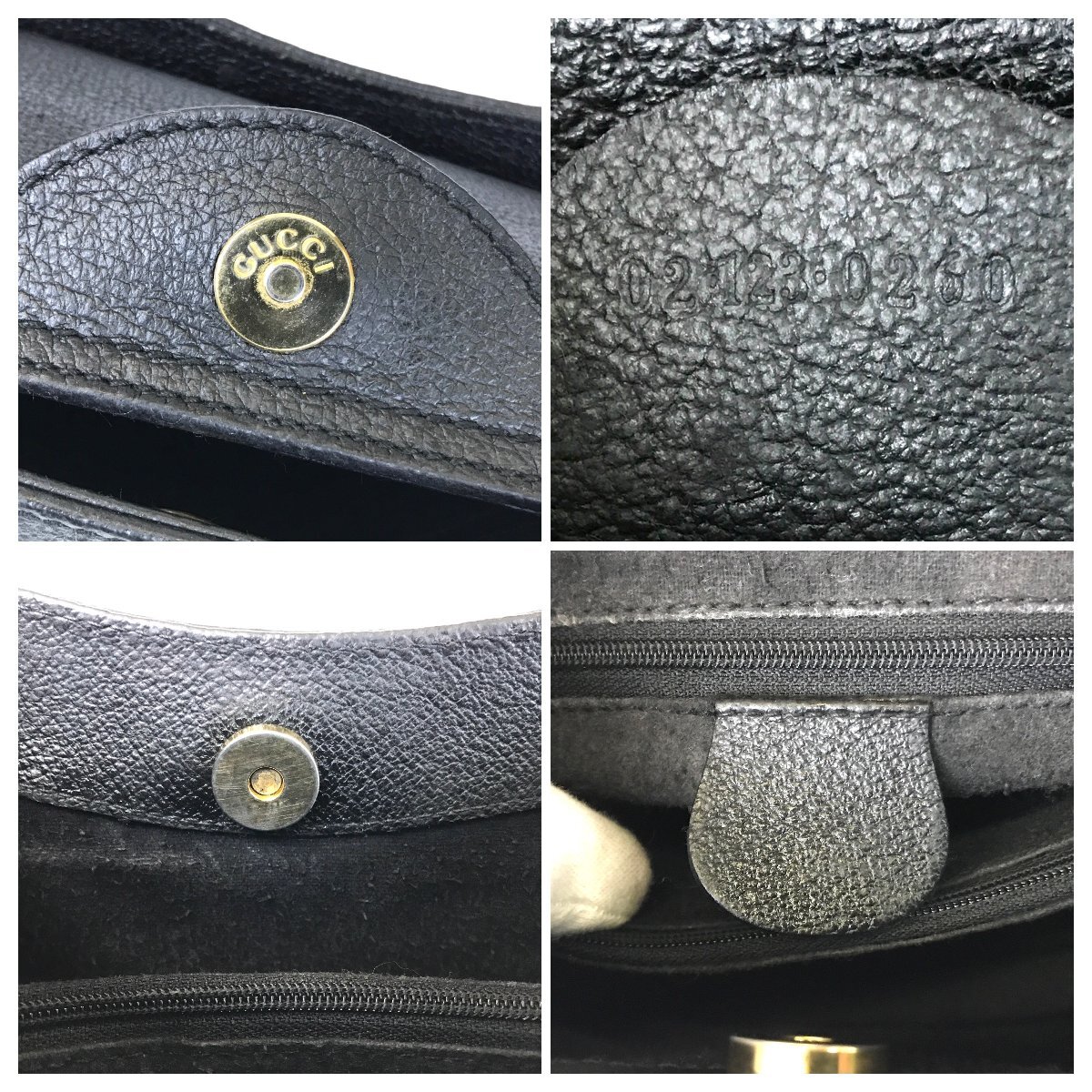 [1 иен ~] Gucci GUCCI сумка ручная сумочка большая сумка bamboo замша черный 02 123 0260 б/у 