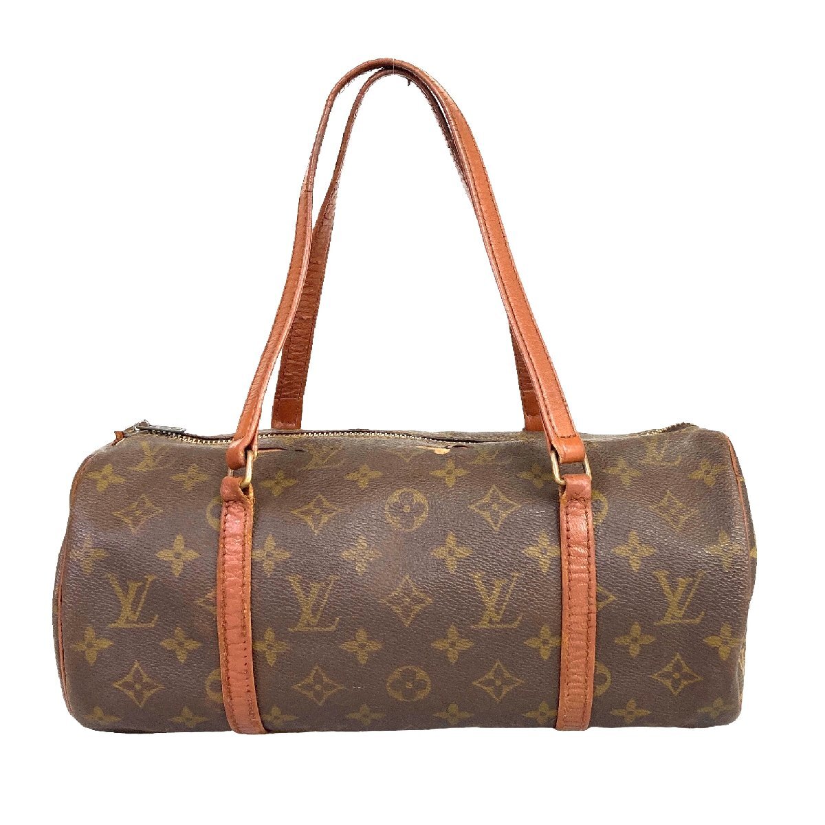 【1円～】ルイヴィトン Louis Vuitton バッグ ハンドバッグ ボーリングバッグ モノグラム パピヨン30 M51365 ブラウン 中古の画像1