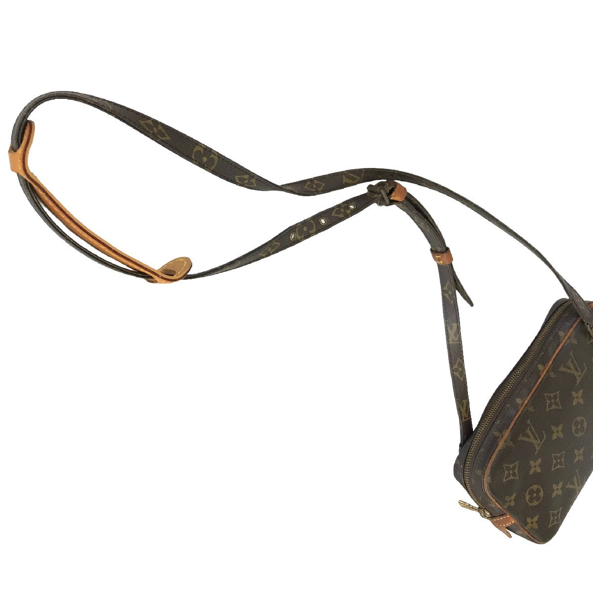 【1円～】 ルイヴィトン LOUIS VUITTON ショルダーバッグ モノグラム マルリーバンドリエール M51828 TH0941レザー ブラウン 中古