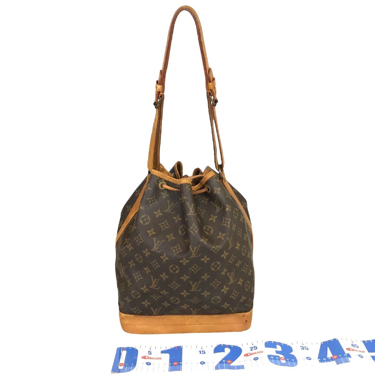 【1円～】ルイヴィトン LOUIS VUITTON バッグ ショルダーバッグ ノエ M42226 レザー ブラウン モノグラム 中古_画像4