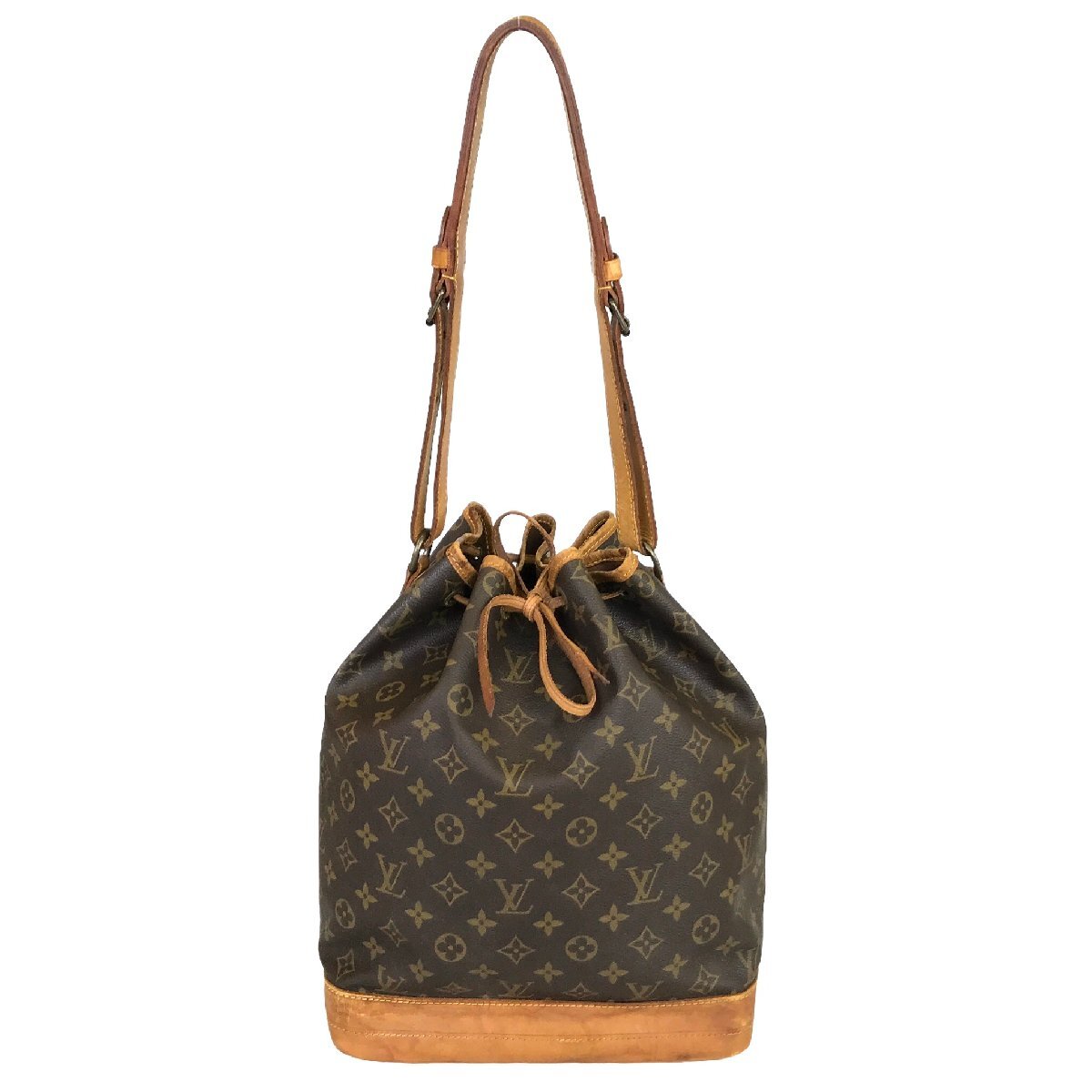 【1円～】ルイヴィトン LOUIS VUITTON バッグ ショルダーバッグ ノエ M42226 レザー ブラウン モノグラム 中古_画像1