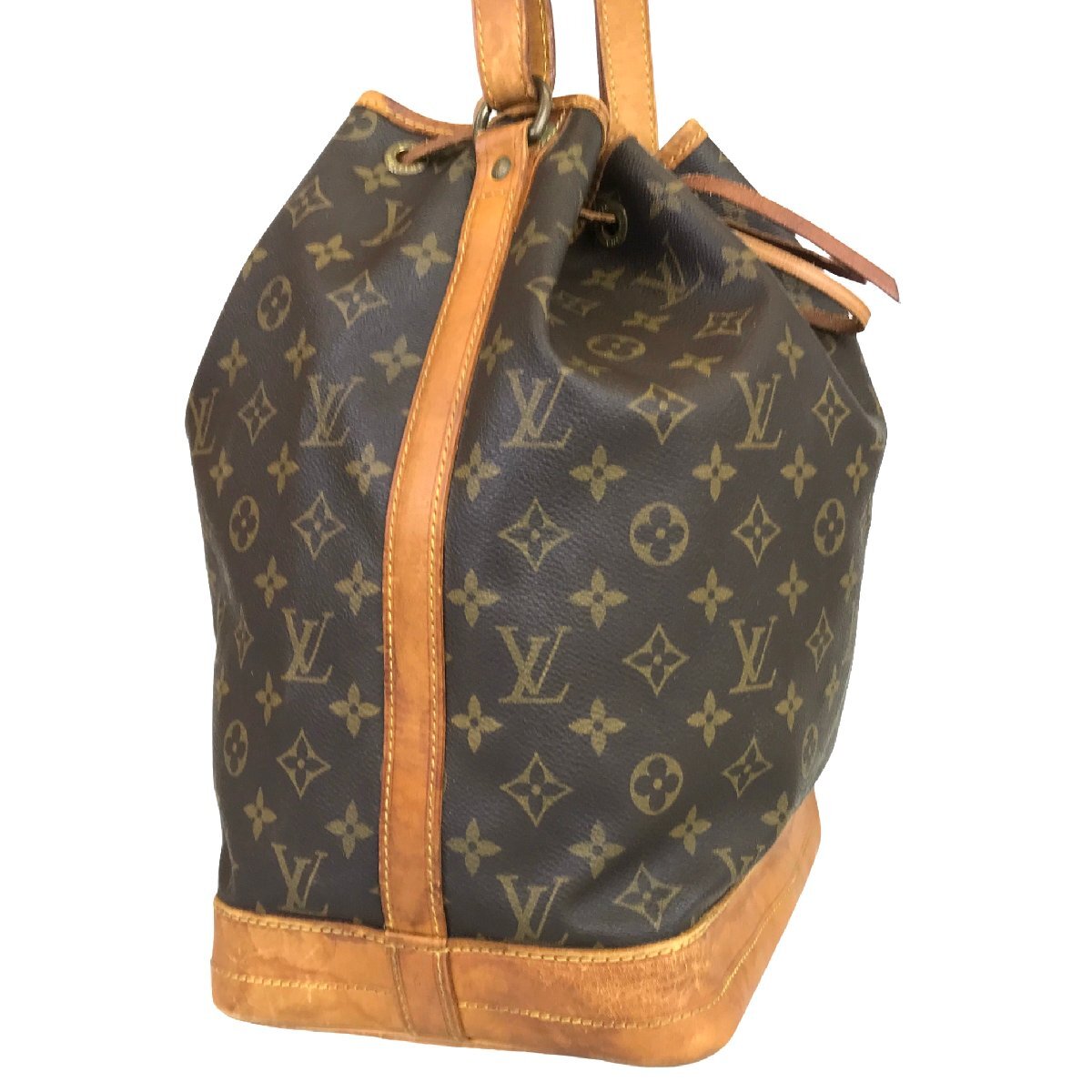 【1円～】ルイヴィトン LOUIS VUITTON バッグ ショルダーバッグ ノエ M42226 レザー ブラウン モノグラム 中古_画像2