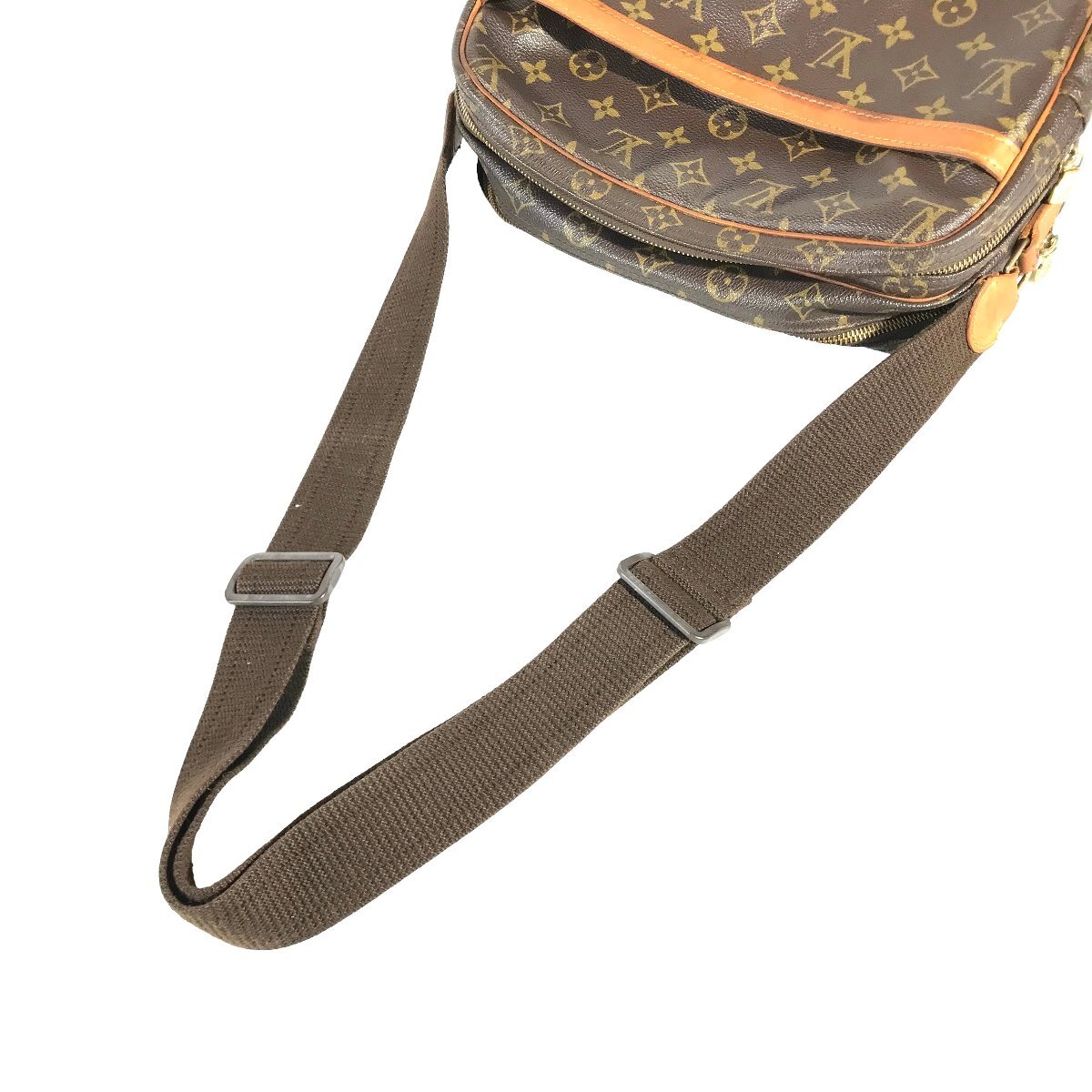 1円～ ルイヴィトン LOUIS VUITTON バッグ ショルダーバッグ リポーターPM M45254 SP0917 モノグラム PVC レザー ブラウン 中古_画像5