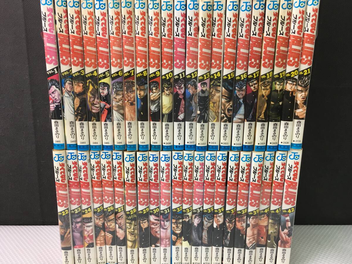 hcQ228 送料無料 ろくでなしBLUES 1-42巻 ROOKIES 1-24巻 森田まさのり コミック まとめ 66冊セット ※日焼け・シミ有の画像2