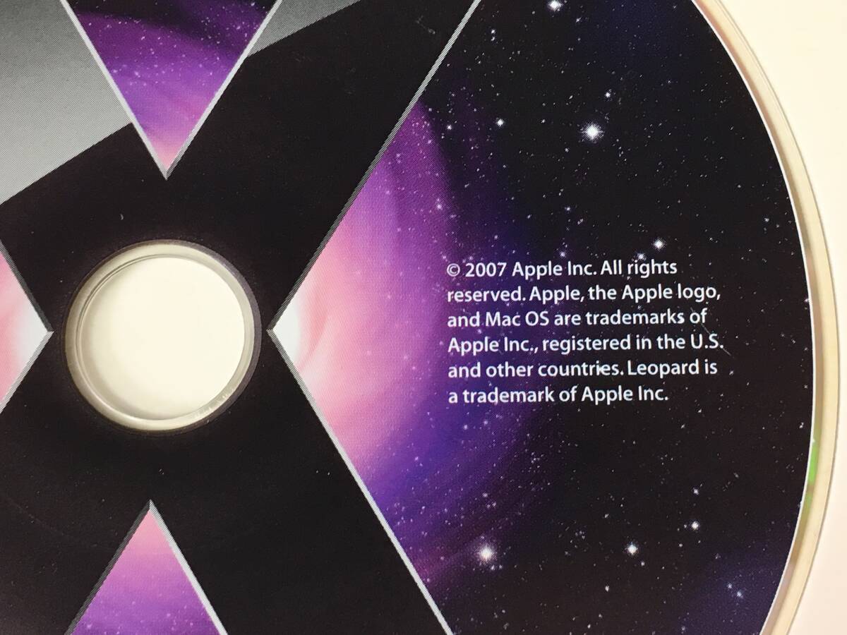 shQ443; 送料無料 未検品 Apple Mac OS X 10.5 Leopard 2007 インストールディスク MB427J/A DVD版の画像5