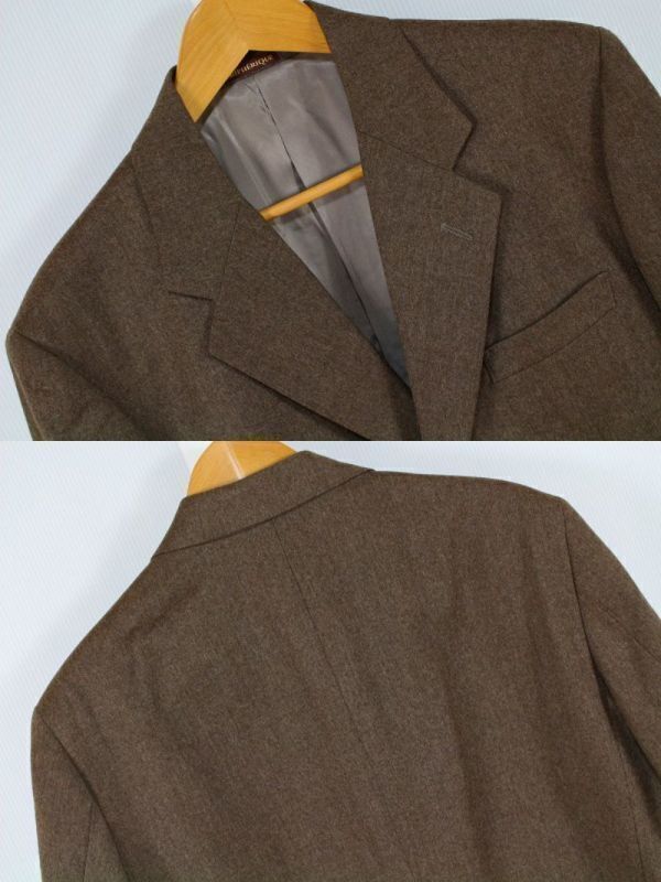 PERIPHERIQUE ペリフェリック スーツ ジャケット テーラード S3B パンツ ウール 日本製 ビジネス 40/42 茶 ブラウン メンズ [808057]の画像3