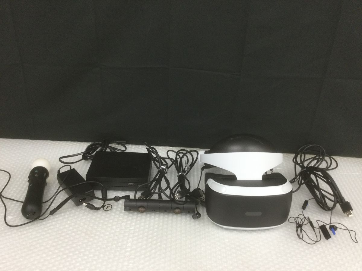 D060-80 SONY PlayStation VR 本体 ヘッドセット PS4 PSVR CUH-ZVR2 未検品ジャンク プレイステーション/ソニーtの画像1