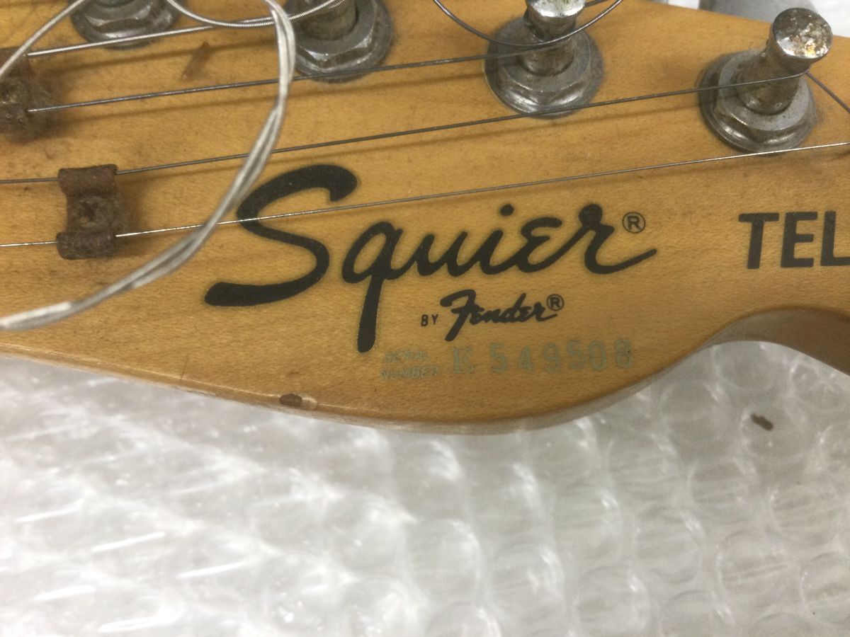 OH058-160【音出し確認済み】SQUIER by Fender TELECASTER フェンダーテレキャスター JAPAN Eシリアル エレキ/tの画像3