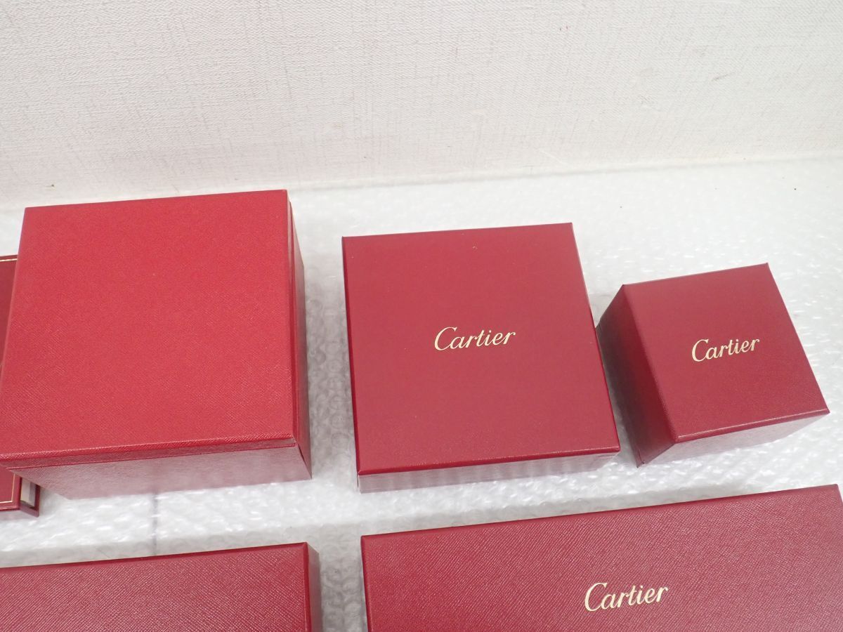 D141-80 空箱 カルティエ Cartier アクセサリー 空き箱 まとめ売り セット 一部にギャランティカード付  直接引き取り歓迎の画像3