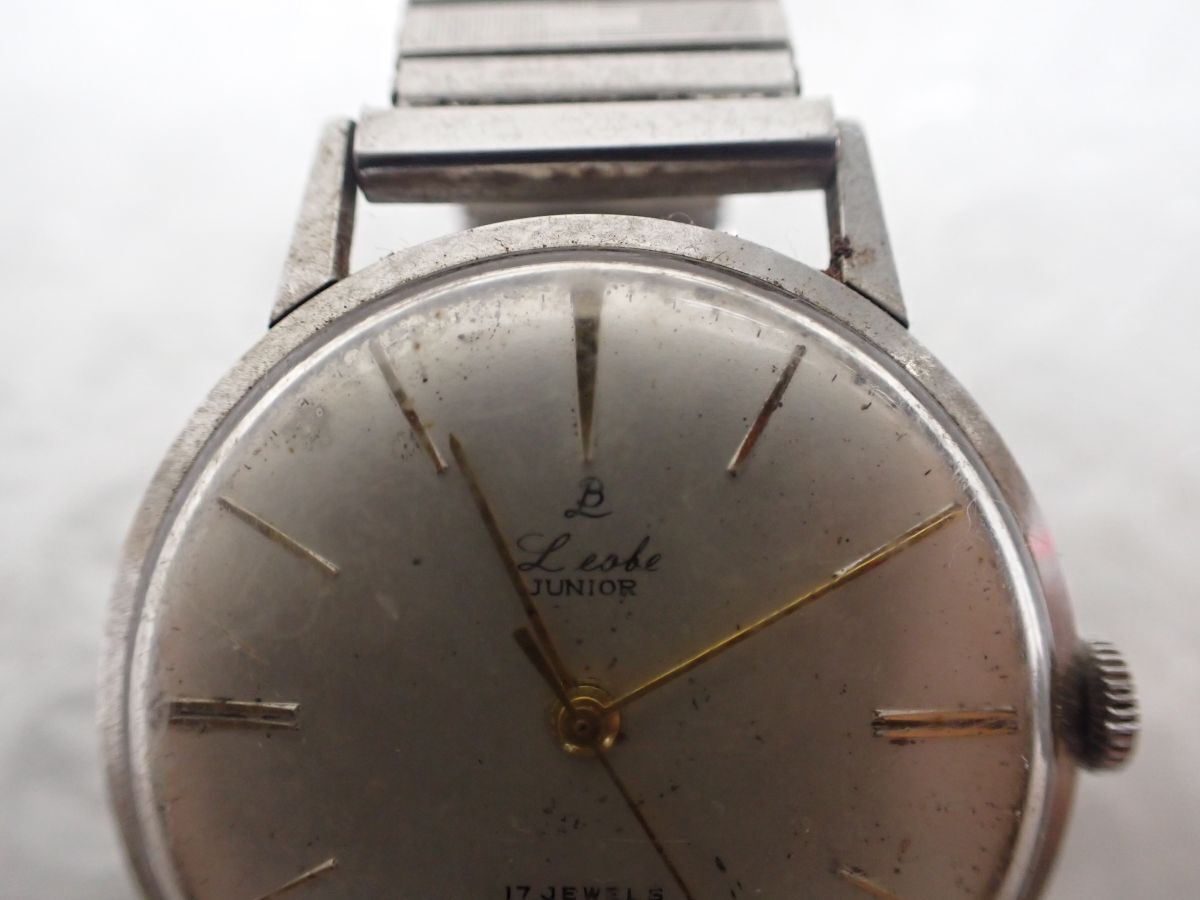 D982-60-M　Leobe リオべ JUNIOR 手巻き 17石 メンズ腕時計　アナログ（手巻き）　中古稼働品　レターパック_画像2