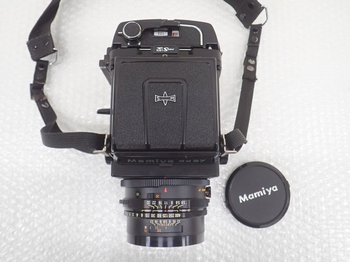 D280-80　③マミヤ Mamiya RB67 Pro S 中判フィルムカメラ Sekor NB 127mm f3.8 セット、ソフトケース　Kenko SKYLIGHT Φ77