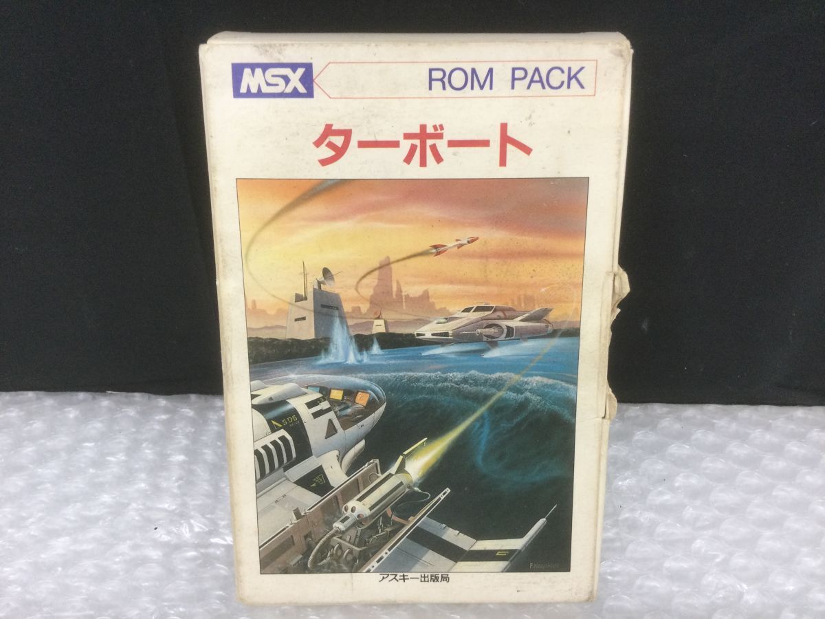 D231-60-M【PCゲームソフト】MSX ターボート ROMPACK ゲームカセット パソコン アスキー/箱付きtの画像1