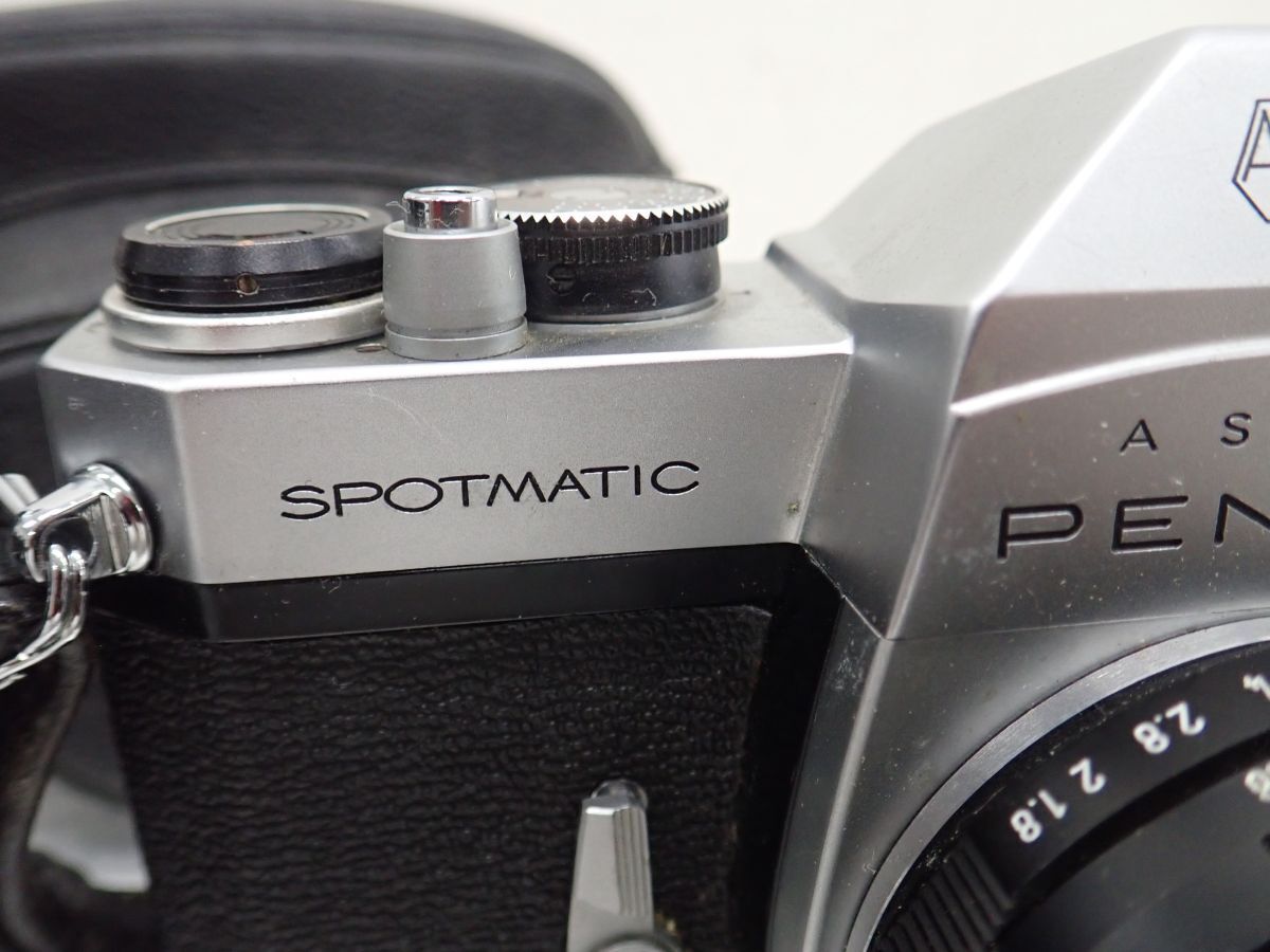 D367-80　ASAHI PENTAX　SPOTMATIC SP　フィルムカメラ　レンズSuper-Takumar 1:1.8/55、PENTAX ペンタックス TAKUMAR 1:3.5/28 レンズなど