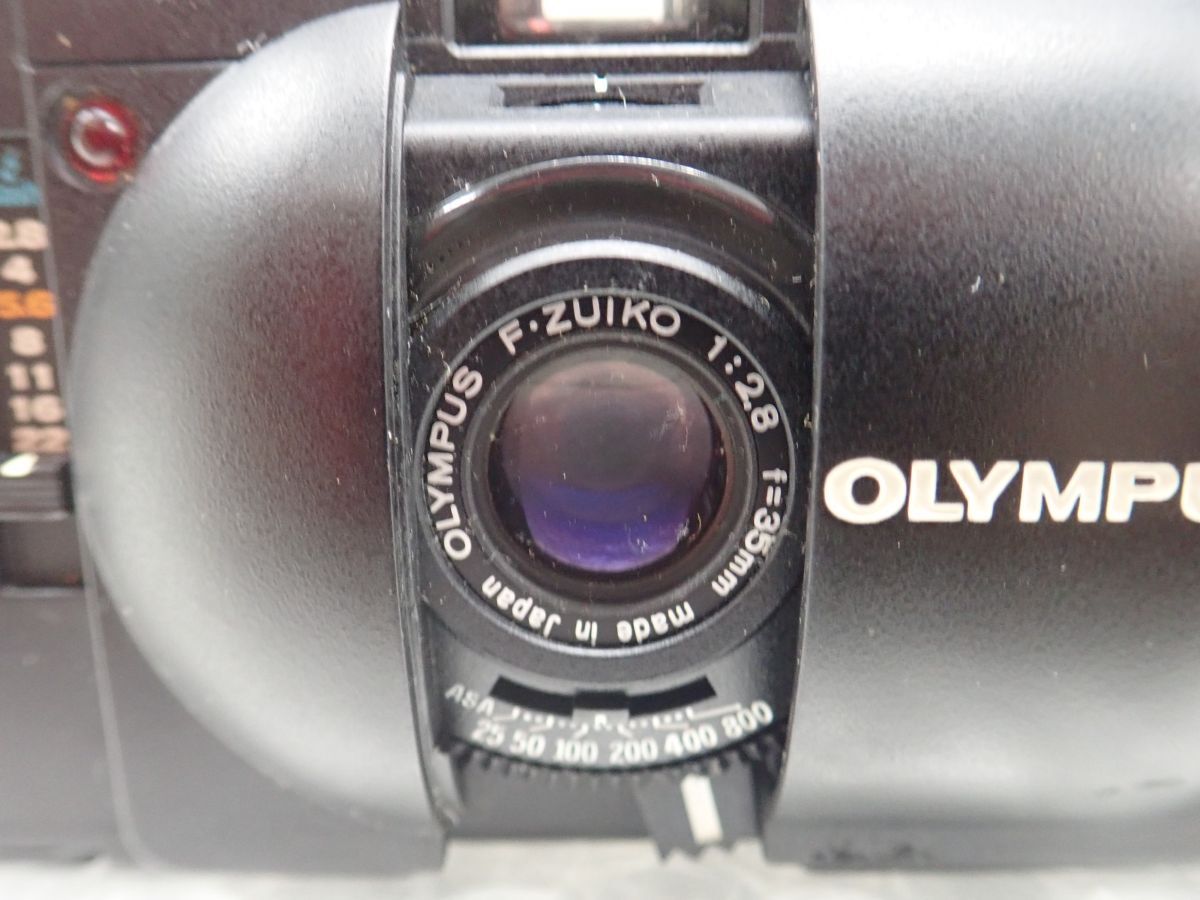 D399-60-M OLYMPUS XA2 D.ZUIKO 35mm F3.5 A11 フラッシュ 単焦点 広角 コンパクトフィルムカメラ オリンパス 中古現状品の画像4