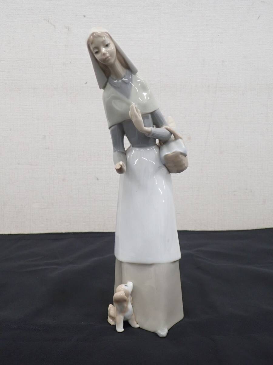 D110-80 LLADRO リヤドロ 1034 フィギュリン バスケットを持つ少女