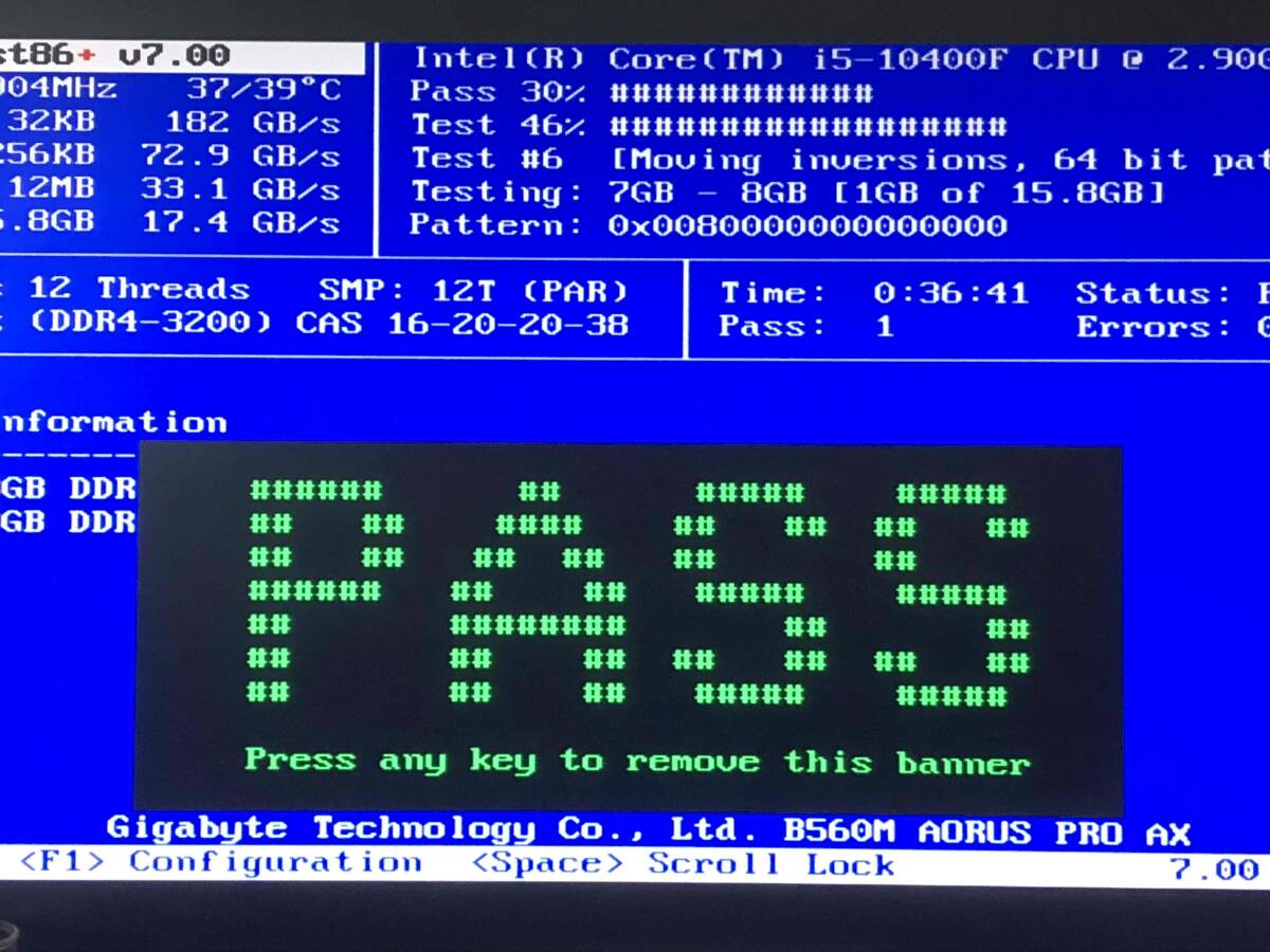 CORSAIR VENGEANCE LPX DDR4-3200 8GB 2枚セット 計16GB 中古品 型番：CMK16GX4M2E3200C16_画像8