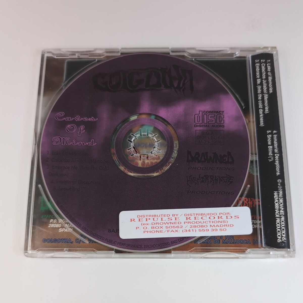 「限定」GOLGOTHA Spain Melodic Doom Heavy Metal メロディック ドゥーム ヘヴィメタル 輸入盤CD 1stEPの画像5