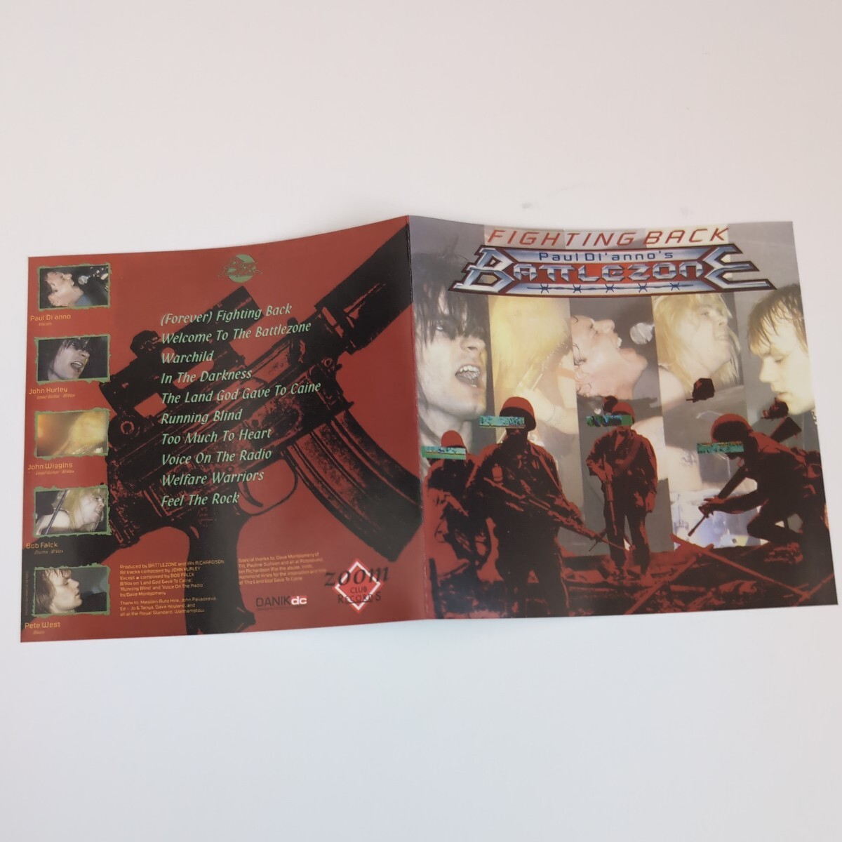 PAUL DI'ANNO'S BATTLEZONE UK Heavy Metal Hard Rock ヘヴィメタル ハードロック 輸入盤リプロCD 1stの画像3