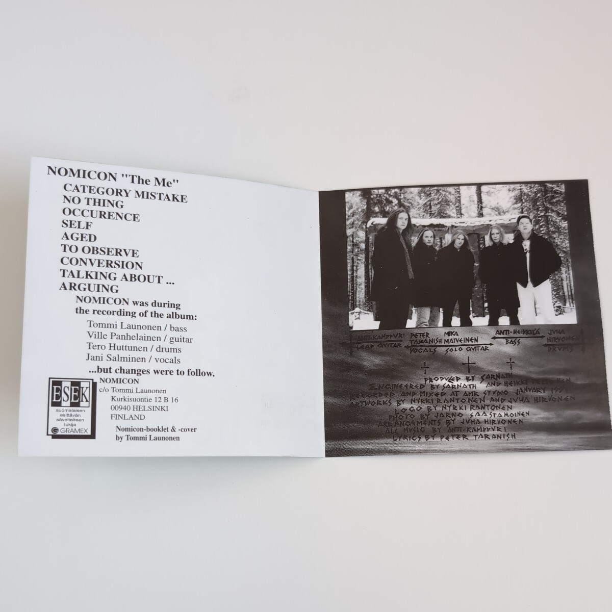 Nomicon / Sarnath　Finland　Death Heavy Metal　デスメタル ヘヴィメタル　輸入盤SPIRIT CD_画像3