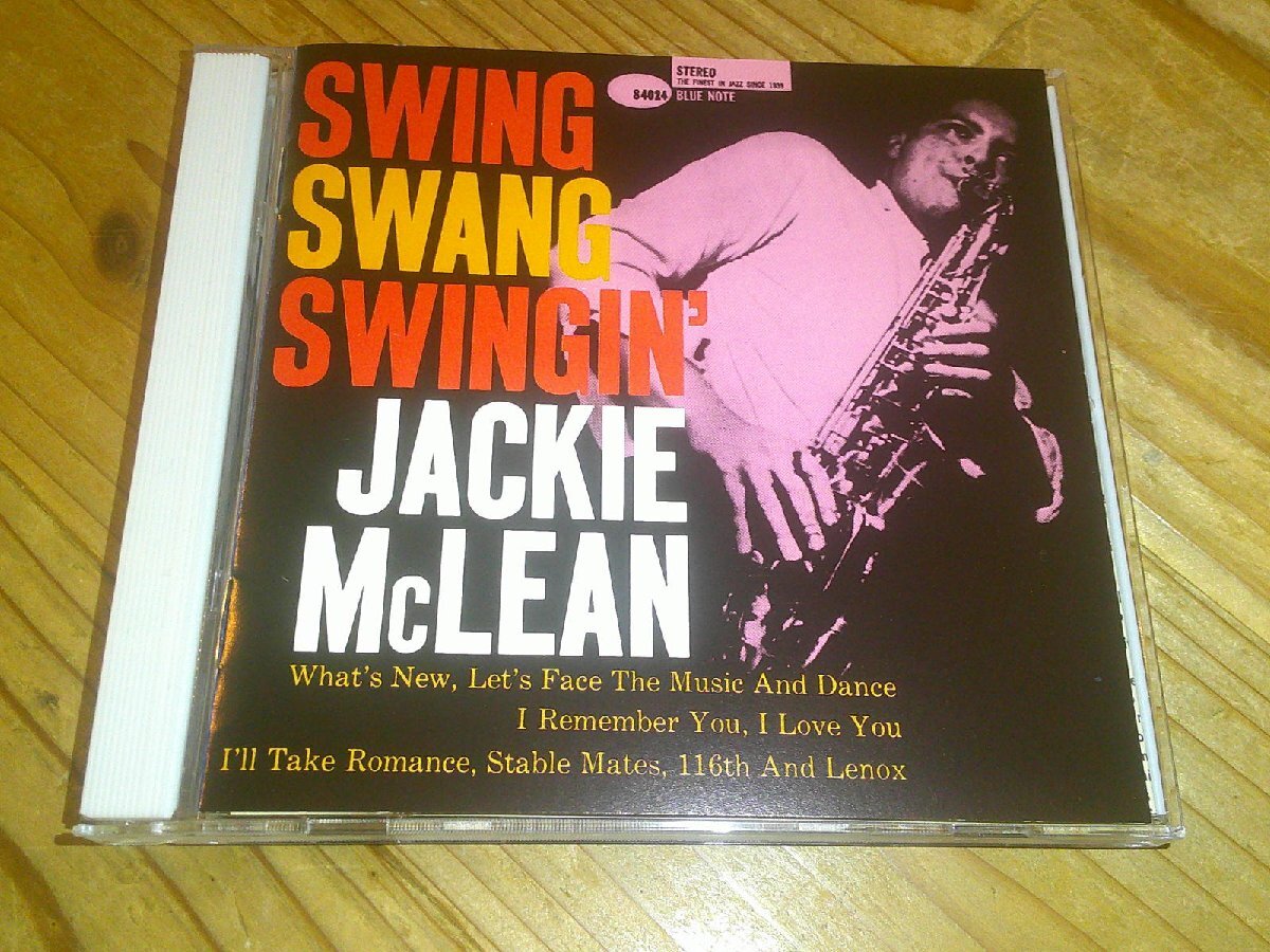 CD：JACKIE McLEAN SWING SWANG SWINGIN' スイング・スワング・スインギン ジャッキー・マクリーン：BLUE NOTEの画像1