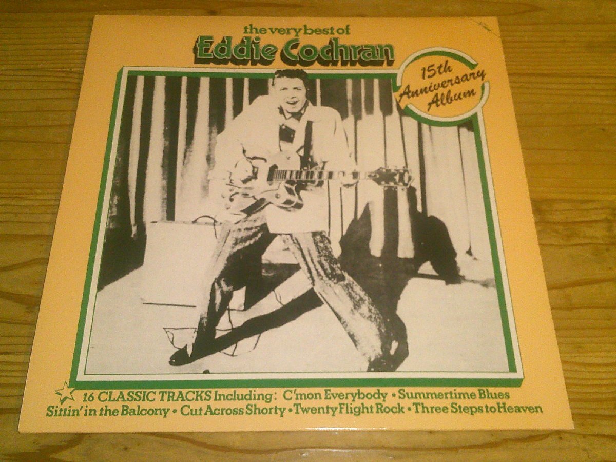 LP：THE VERY BEST OF EDDIE COCHRAN エディ・コクラン：ベスト16曲：UK盤の画像1