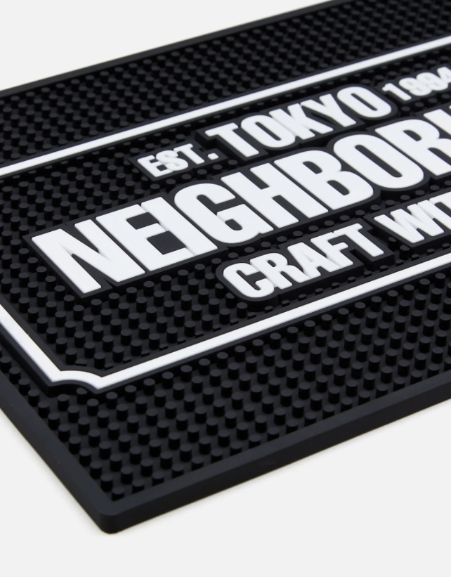 新品 24ss NEIGHBORHOOD LOGO BAR MAT BLACK ネイバーフッド ロゴ バー マット ブラック 黒 即発送可能の画像2