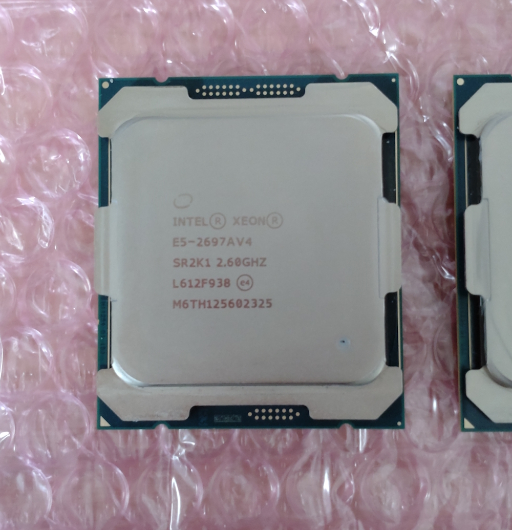 ◆◇送料無料◇◆動作確認済◆Xeon E5-2697A V4（インテル Xeon プロセッサー E5-2697A V4）FCLGA2011-3 2個セット◆領収書発行可能◆ T048_画像2