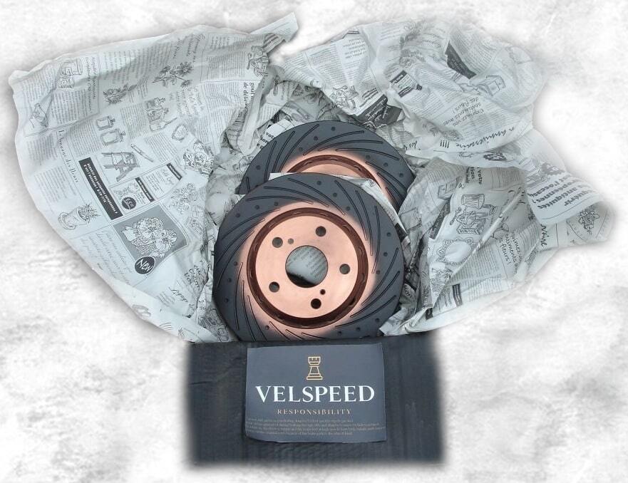 Velspeed ATLAS アトラス SR4F23 ABS無 97/8～ フロント スリットディンプル ブレーキローター_画像2
