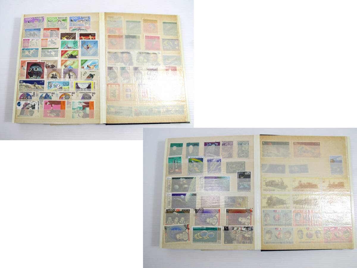 切手 大量 おまとめ 日本 外国 中国 アメリカ…などなど 消印あり 未使用 使用済みあり バラ コレクション ブック全19ページ まとめ売り の画像10