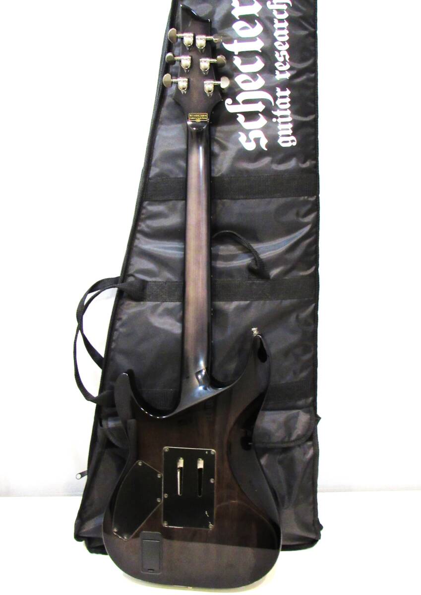 Schecter Hellraiser Hybrid シェクター エレキギター ブラック 黒 ソフトケース付き kdKTの画像2