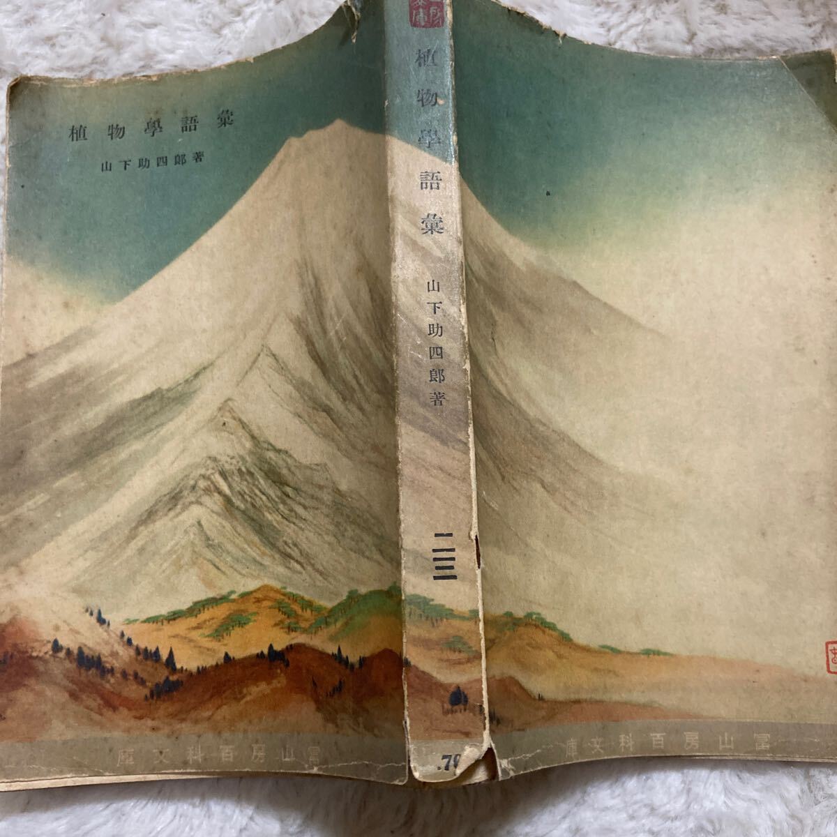 【ラッピング不可】 「初版/昭和13年」植物学語彙 山下助四郎 日本語・英語・ドイツ語対訳及び解説 野草、植物