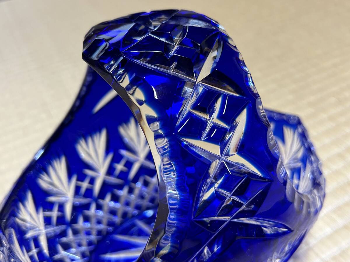 切子 バスケット VARSOVIA（ヴァルソヴィア）クリスタルガラス 花器・フラワーベースの画像3